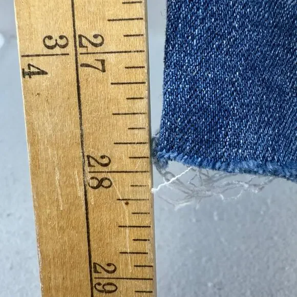 Karl Lagerfeld Paris Jeans Women's 16 Blue Cannes Straight High Rise L2TK2276 - Picture 14 of 14